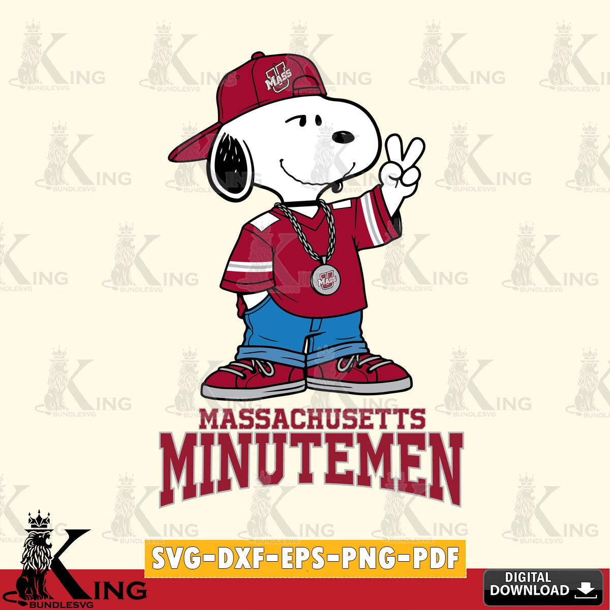 Massachusetts Minutemen Snoopy Say hi SVG, Cricut, Cut file  , Digital Download , Instant Download, Peanuts svg, NCAA svg, Football svg, Sport svg