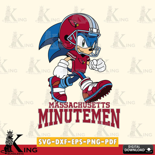 Massachusetts Minutemen Sonic Ready Football SVG file, Vector , Digital Download , PDF File , Instant Download
