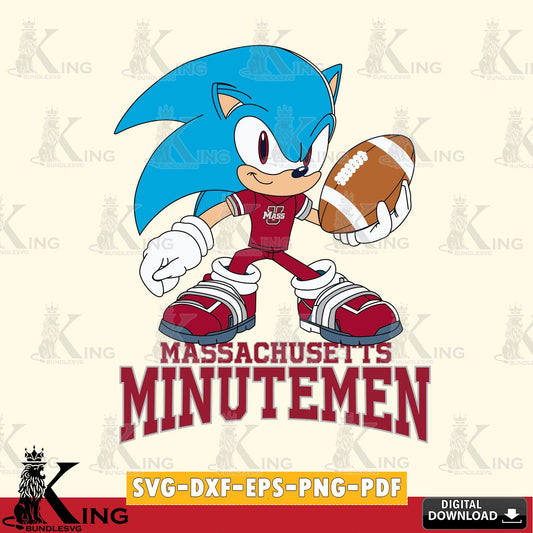 Mega bundle containing Massachusetts Minutemen Sonic Rugby, cut file ideal for vinyl projects and T-shirt printing