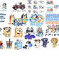 Mega Bluey Design Bundle SVG ,The Big Bluey bundle ,bluey SVG PNG, Digital download , Instant Download
