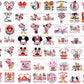 Mega Bundle Mickey Valentine Designs, Happy Valentine Png , Digital download , Instant Download