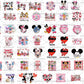 Mega Bundle Mickey Valentine Designs, Happy Valentine Png , Digital download , Instant Download