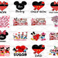 Mega Bundle Mickey Valentine Designs, Happy Valentine Png , Digital download , Instant Download