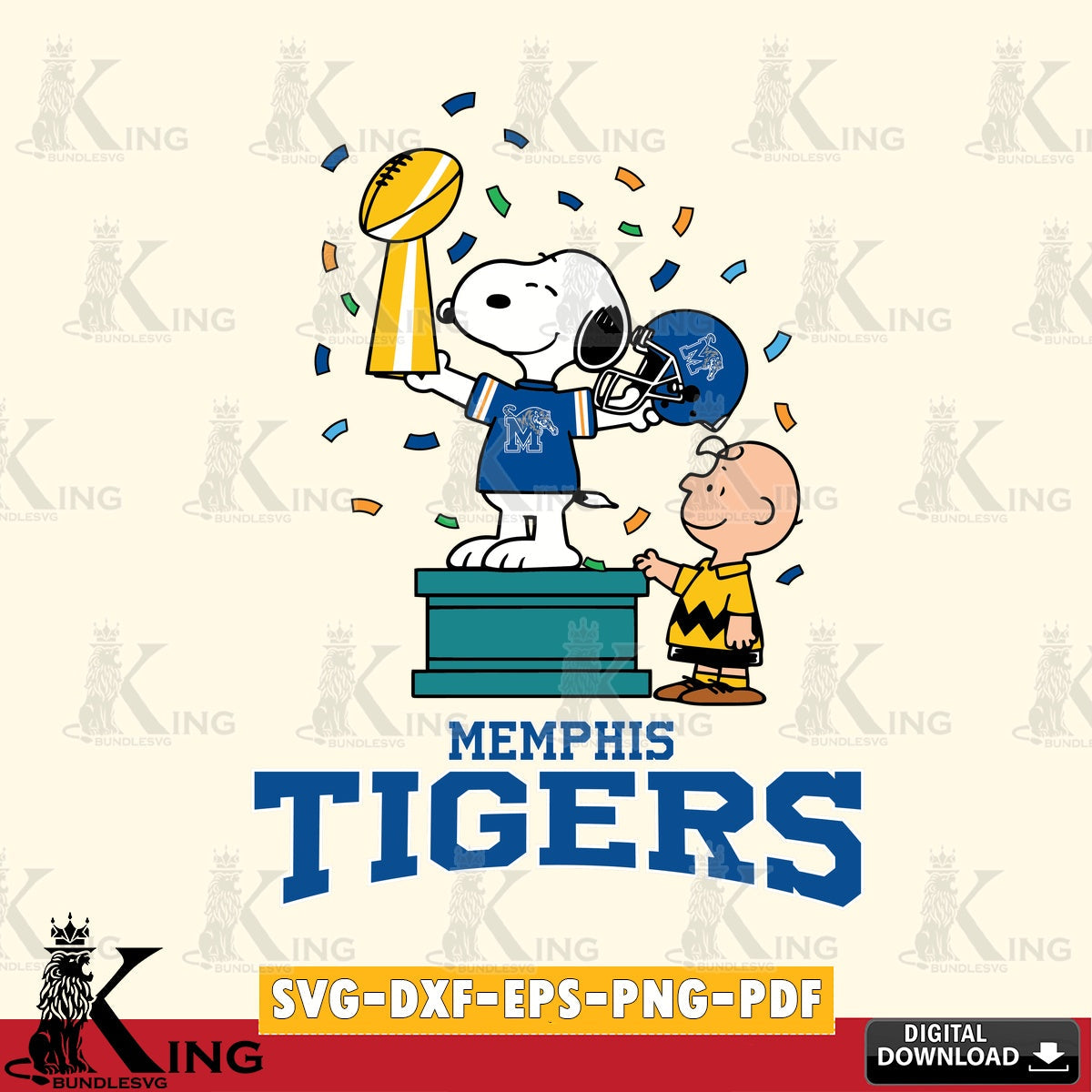 Memphis Tigers Peanuts Winner SVG, Cricut, Cut file  , Digital Download , Instant Download, Peanuts svg, NCAA svg, Football svg, Sport svg