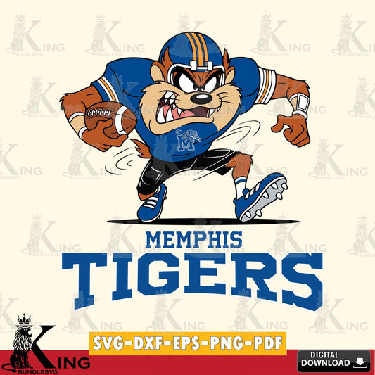 Memphis Tigers Taz Football Helmet SVG file, Cut file  , Digital Download , Instant Download, Taz svg, NCAA svg