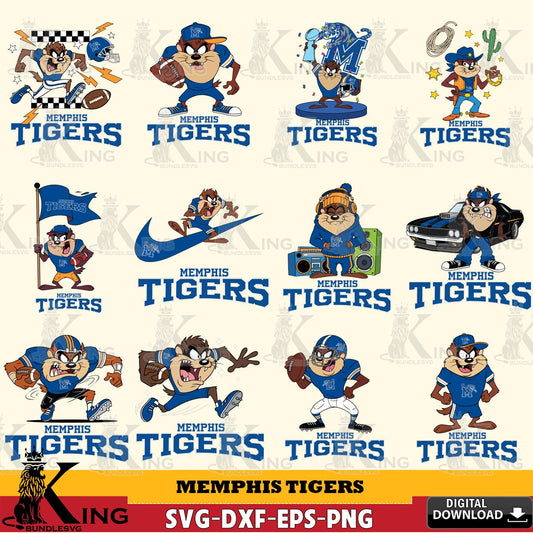 Memphis Tigers Taz Football NCAA Bundle SVG file, Cut file  , Digital Download , Instant Download, Taz svg, NCAA svg