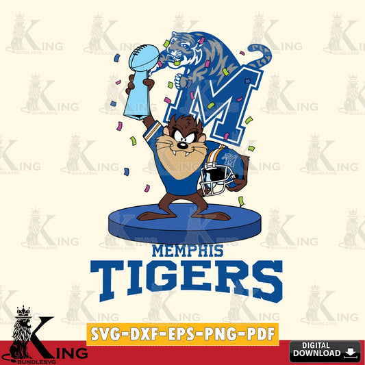 Memphis Tigers Taz Trophy Podium SVG file, Cut file  , Digital Download , Instant Download, Taz svg, NCAA svg