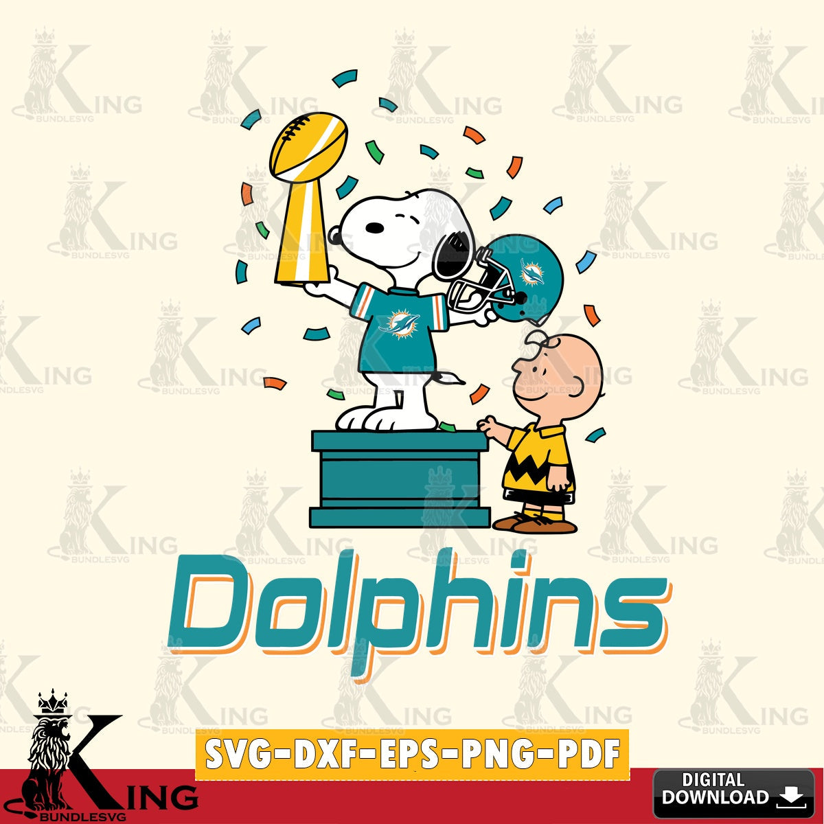 Miami Dolphins Peanuts Winner Cricut file , Cut file  , Digital Download , PDF File , Instant Download