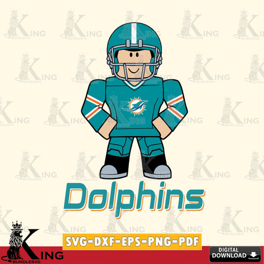 Miami Dolphins Roblox Cool Football SVG file , Cricut, NFL  File cut , Digital Download , PDF File