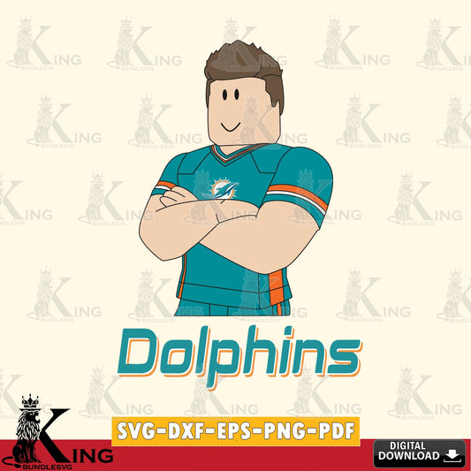 Miami Dolphins Roblox Football SVG file , Cricut, NFL  File cut , Digital Download , PDF File
