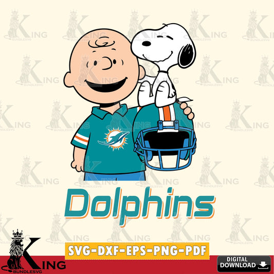 Miami Dolphins Snoopy On Helmet Cricut file , Cut file  , Digital Download , PDF File , Instant Download
