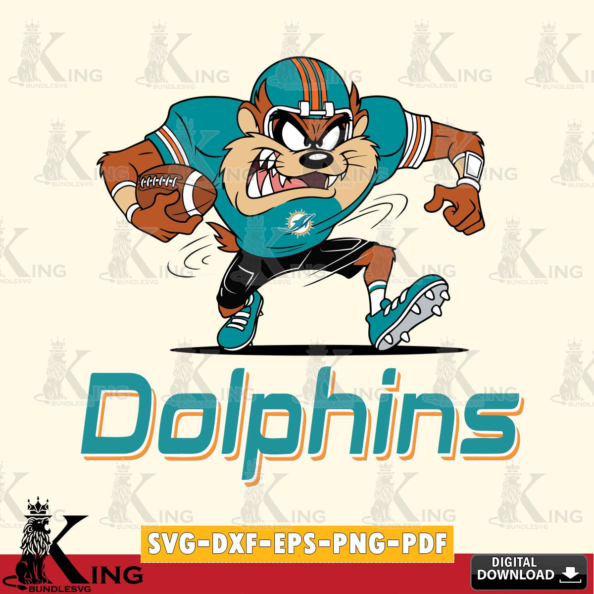 Miami Dolphins Taz Football Helmet Cut file  , Digital Download , Instant Download, Looney Tunes svg, Football svg