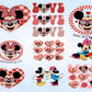 Mickey mouse Valentine Png bundle ,Cartoon Valentine Png Bundle, Be My Valentine Png, Valentine Mouse Story Png Bundle, Digital download , Instant Download