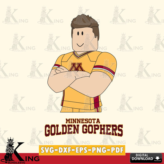 Minnesota Golden Gophers Roblox Football SVG file , NCAA Cricut,  File cut , Digital Download , PDF File