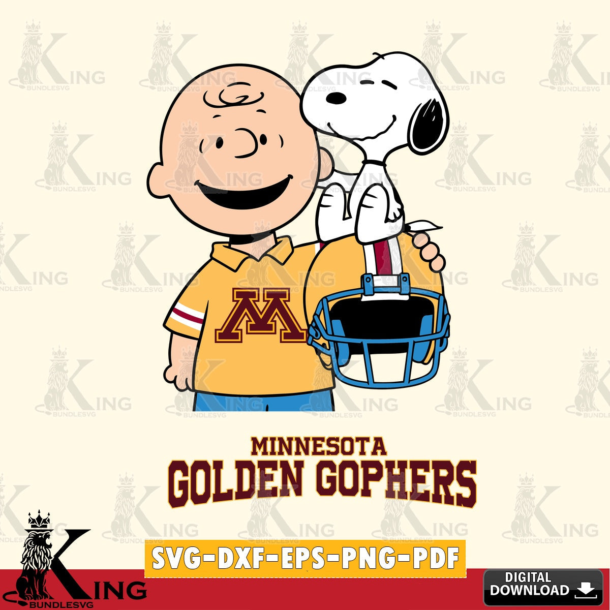 Minnesota Golden Gophers Snoopy On Helmet SVG, Cricut, Cut file  , Digital Download , Instant Download, Peanuts svg, NCAA svg, Football svg, Sport svg