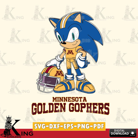 Minnesota Golden Gophers Sonic Player Football SVG file, Vector , Digital Download , PDF File , Instant Download