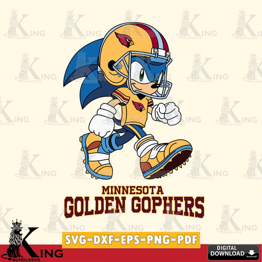 Creative design featuring Minnesota Golden Gophers Sonic Ready Football, high-quality vector for DIY scrapbooking and home decor