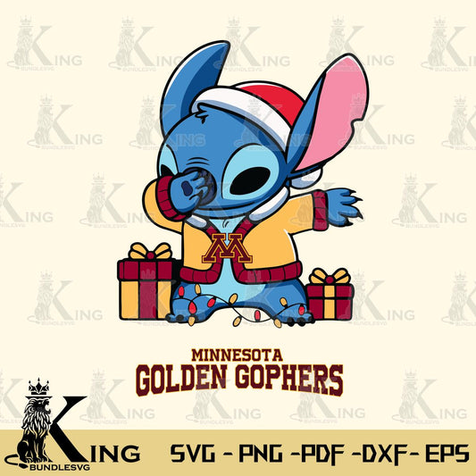 Minnesota Golden Gophers Stitch Merry Christmas Svg Eps Dxf Png File, Digital Download