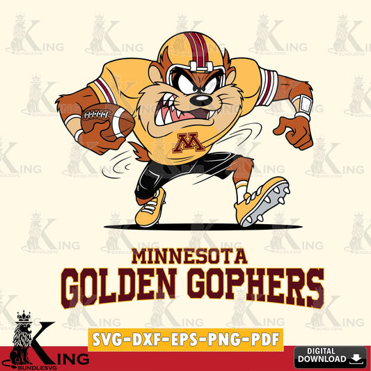 Minnesota Golden Gophers Taz Football Helmet SVG file, Cut file  , Digital Download , Instant Download, Taz svg, NCAA svg