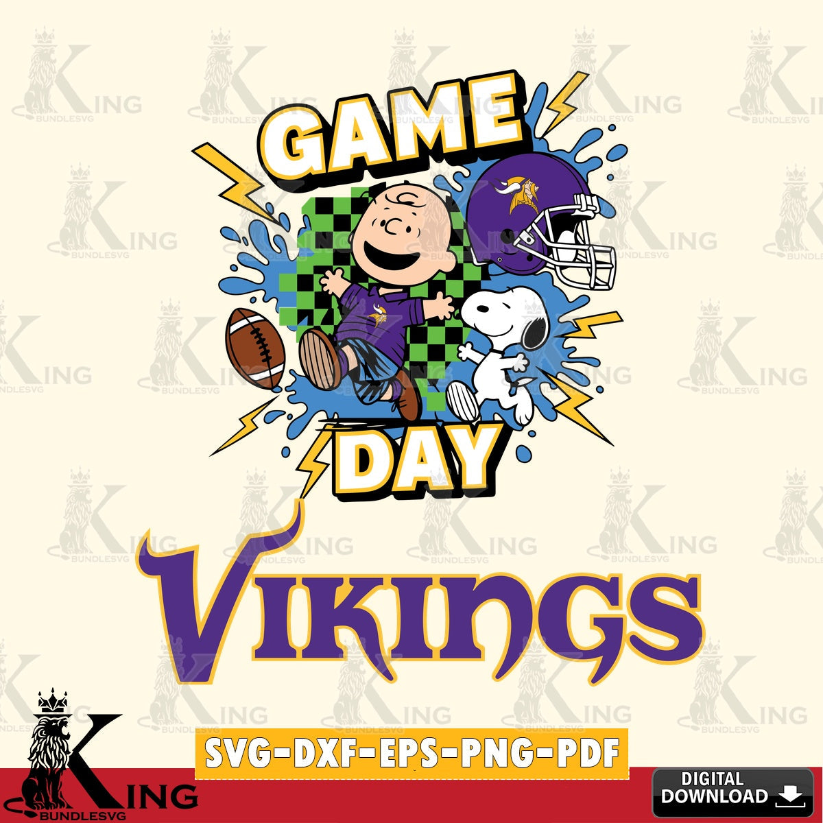 Minnesota Vikings Game Day Peanuts Cricut file , Cut file  , Digital Download , PDF File , Instant Download