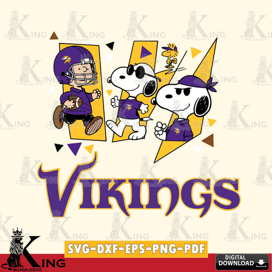 Minnesota Vikings Peanuts Joe Cool Cricut file , Cut file  , Digital Download , PDF File , Instant Download