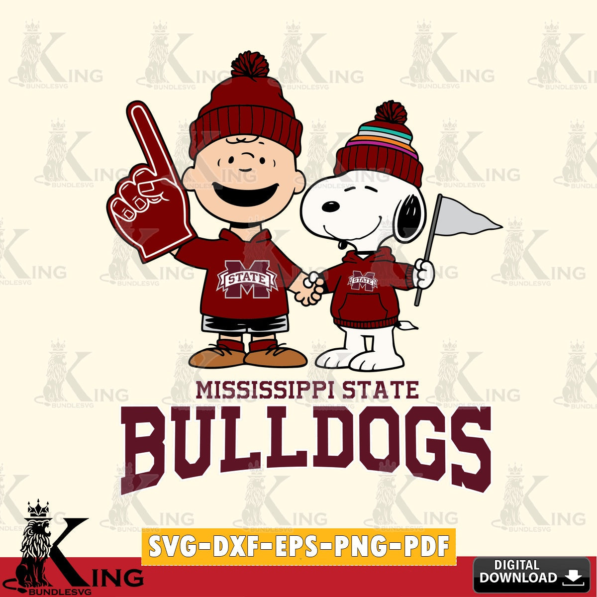 Mississippi State Bulldogs Peanuts Fan Gear SVG, Cricut, Cut file  , Digital Download , Instant Download, Peanuts svg, NCAA svg, Football svg, Sport svg