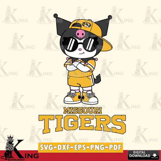 Missouri Tigers Kuromi Football Jersey SVG file, Cricut, Cut file  , Digital Download , Instant Download, Sanrio svg, Clipart