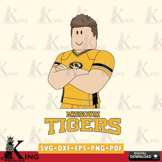 Missouri Tigers Roblox Football SVG file , NCAA Cricut,  File cut , Digital Download , PDF File