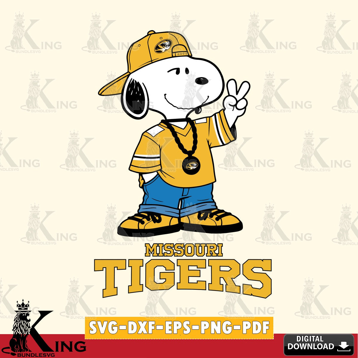 Missouri Tigers Snoopy Say hi SVG, Cricut, Cut file  , Digital Download , Instant Download, Peanuts svg, NCAA svg, Football svg, Sport svg