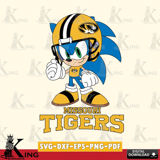 Missouri Tigers Sonic Football Mascot SVG file, Vector , Digital Download , PDF File , Instant Download
