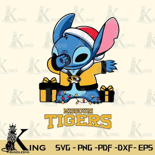 Missouri Tigers Stitch Merry Christmas Svg Eps Dxf Png File, Digital Download