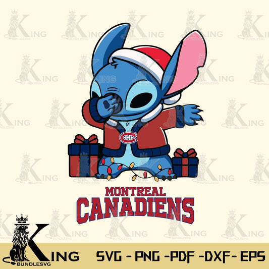 Montreal Canadiens Stitch Merry Christmas Svg Eps Dxf Png File, Digital Download