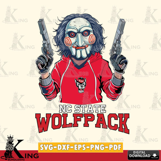 Mega bundle containing NC State Wolfpack Jigsaw Billy Football, a printable vector design for sublimation and crafts