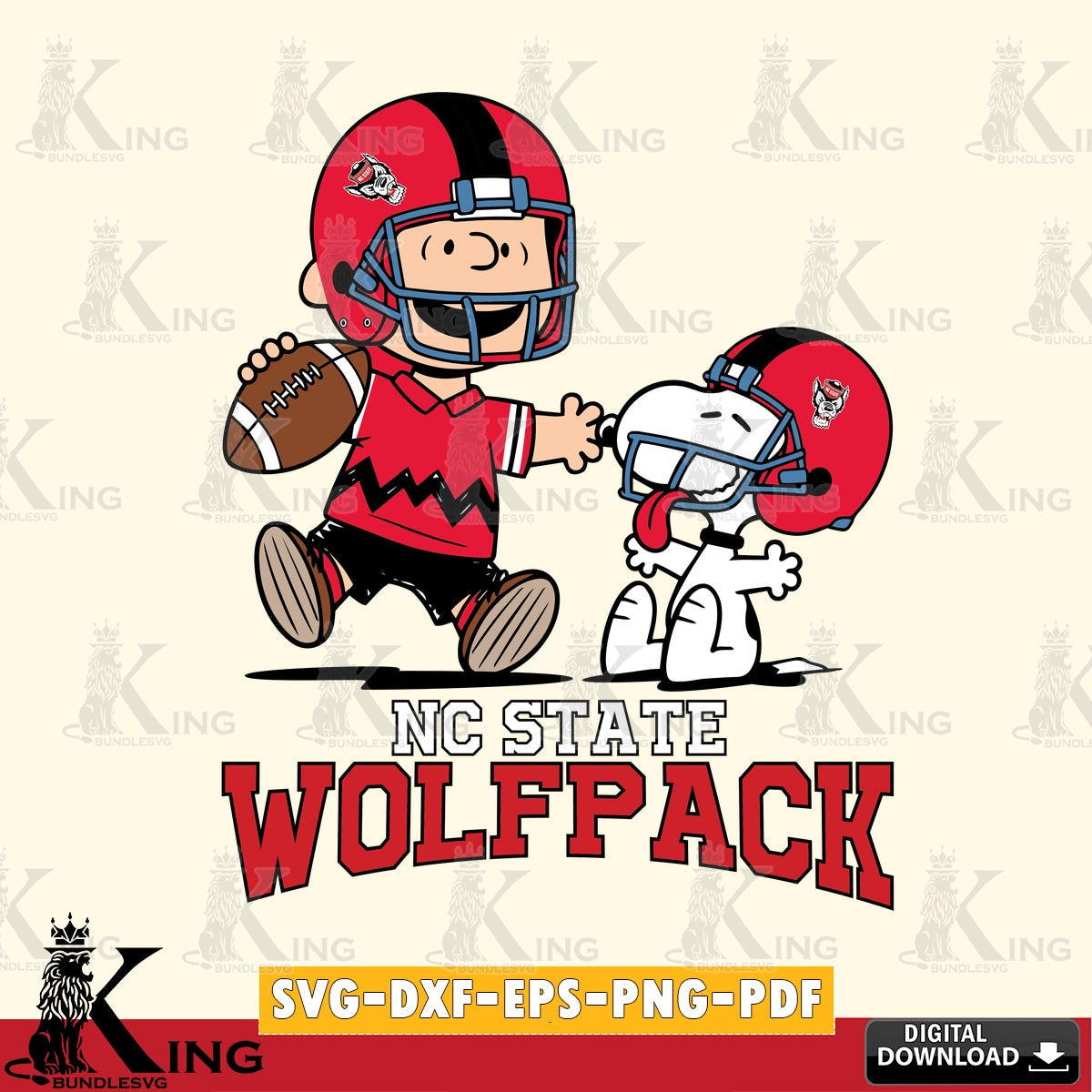 NC State Wolfpack Snoopy and Peanut Fun SVG, Cricut, Cut file  , Digital Download , Instant Download, Peanuts svg, NCAA svg, Football svg, Sport svg
