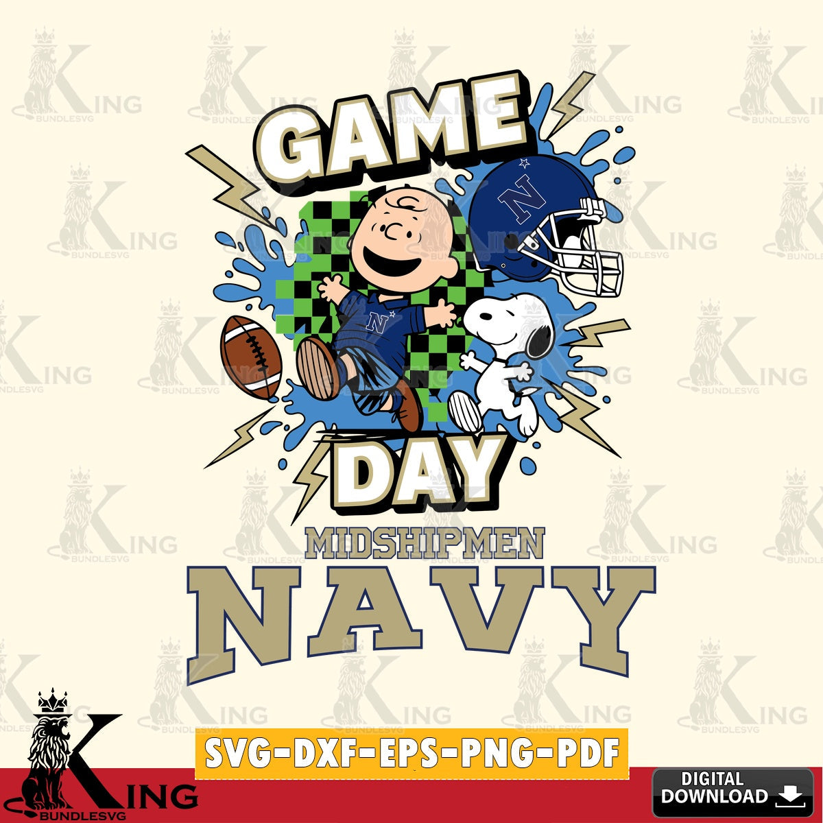 Navy Midshipmen Game Day Peanuts SVG, Cricut, Cut file  , Digital Download , Instant Download, Peanuts svg, NCAA svg, Football svg, Sport svg