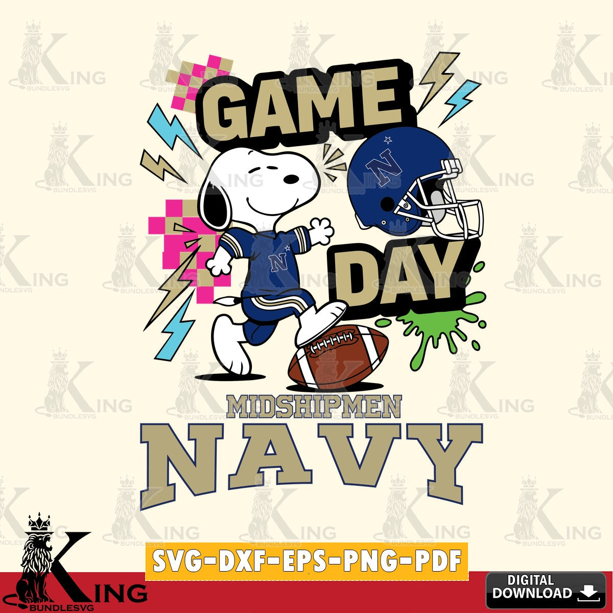 Navy Midshipmen Snoopy Game day SVG, Cricut, Cut file  , Digital Download , Instant Download, Peanuts svg, NCAA svg, Football svg, Sport svg