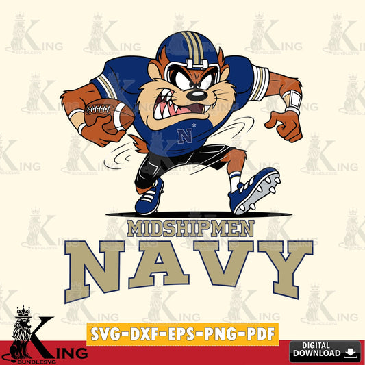 Navy Midshipmen Taz Football Helmet SVG file, Cut file  , Digital Download , Instant Download, Taz svg, NCAA svg