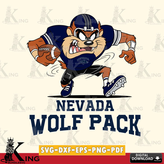 Nevada Wolf Pack Taz Football Helmet SVG file, Cut file  , Digital Download , Instant Download, Taz svg, NCAA svg