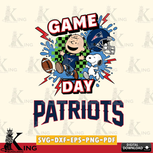 New England Patriots Game Day Peanuts Cricut file , Cut file  , Digital Download , PDF File , Instant Download