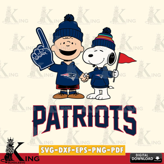 New England Patriots Peanuts Fan Gear Cricut file , Cut file  , Digital Download , PDF File , Instant Download