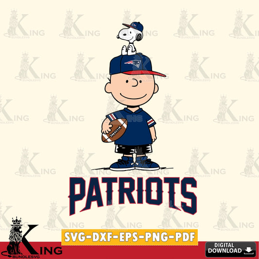 New England Patriots Peanuts Football Rugby Cricut file , Cut file  , Digital Download , PDF File , Instant Download