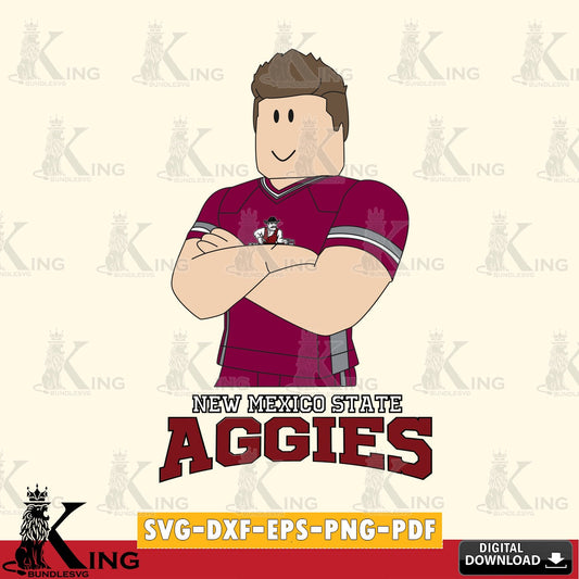 New Mexico State Aggies Roblox Football SVG file , NCAA Cricut,  File cut , Digital Download , PDF File