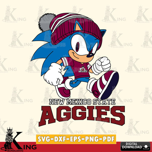 New Mexico State Aggies Sonic Football SVG file, Vector , Digital Download , PDF File , Instant Download