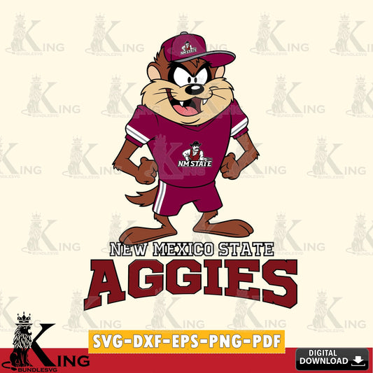 New Mexico State Aggies Taz Standing Pose SVG file, Cut file  , Digital Download , Instant Download, Taz svg, NCAA svg