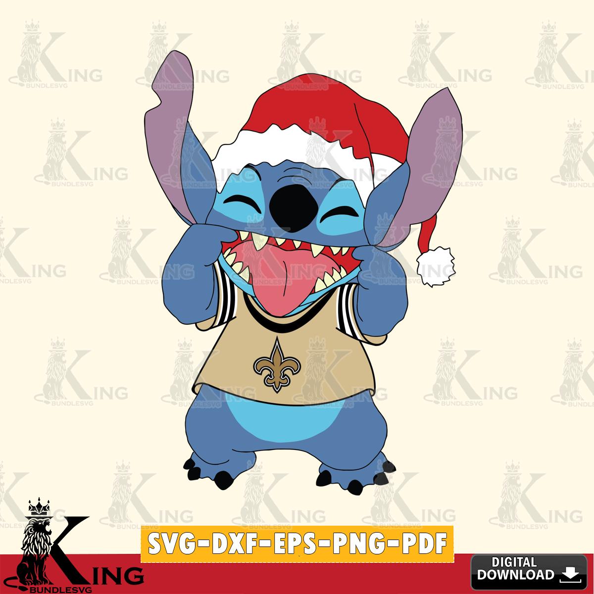 New Orleans Saints Christmas Stitch Disney SVG, NFL for Cricut, Silhouette, Digital Download , file cut