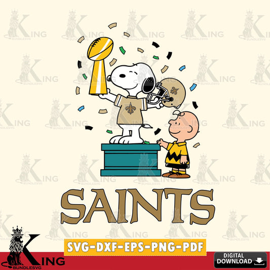 New Orleans Saints Peanuts Winner Cricut file , Cut file  , Digital Download , PDF File , Instant Download
