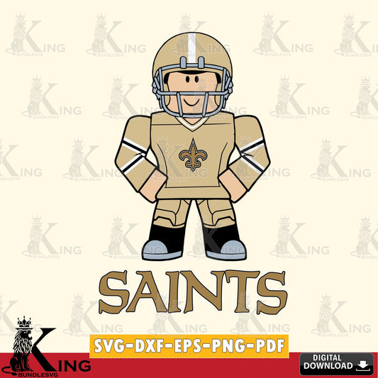 New Orleans Saints Roblox Cool Football SVG file , Cricut, NFL  File cut , Digital Download , PDF File