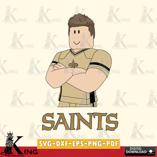 New Orleans Saints Roblox Football SVG file , Cricut, NFL  File cut , Digital Download , PDF File