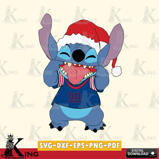 New York Giants Christmas Stitch Disney SVG, NFL for Cricut, Silhouette, Digital Download , file cut