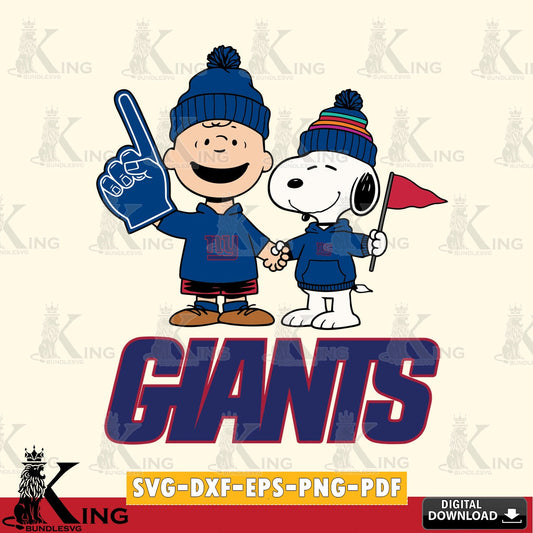New York Giants Peanuts Fan Gear Cricut file , Cut file  , Digital Download , PDF File , Instant Download